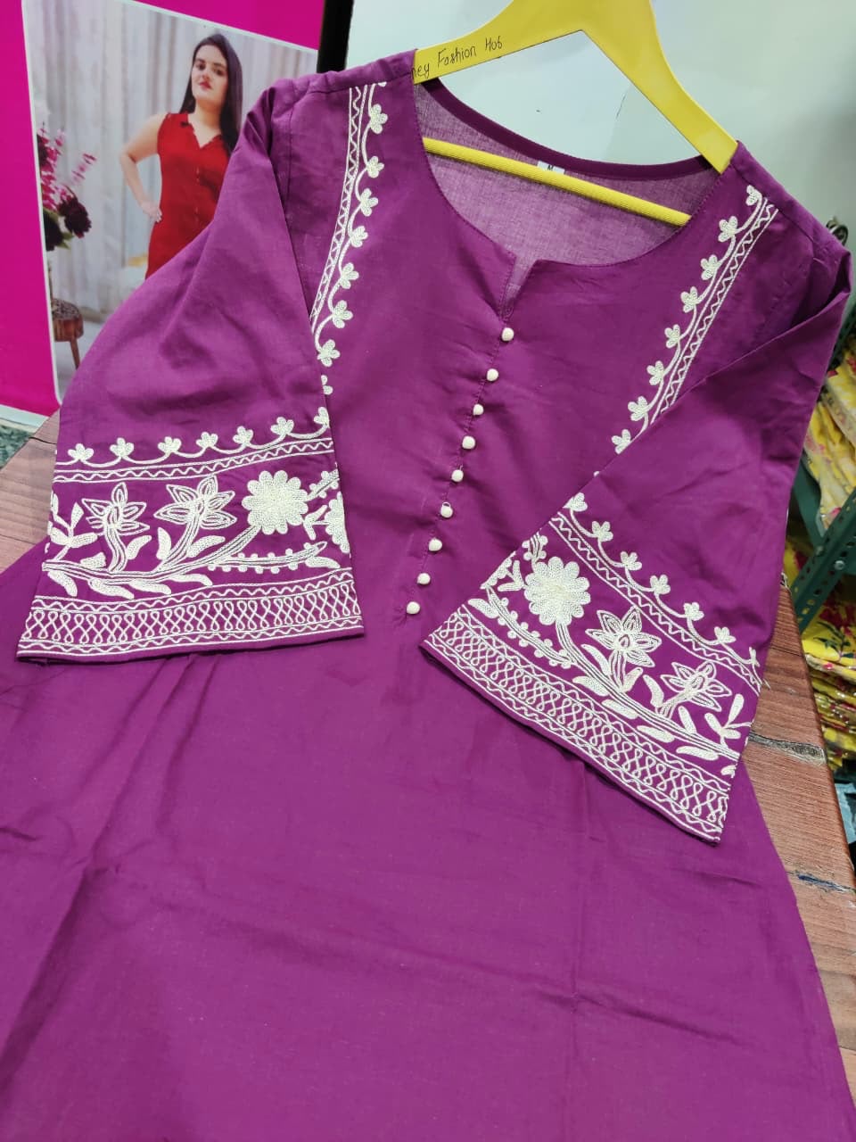 Black Embroidered Kurta Pant Set