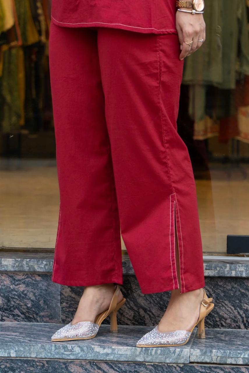 New LONCHING COD-SET  BRAND SHOWROOM PIECE  Full COD-SET 2pcs pure cotton filex  Heavy Embroidery worck   one side pocket