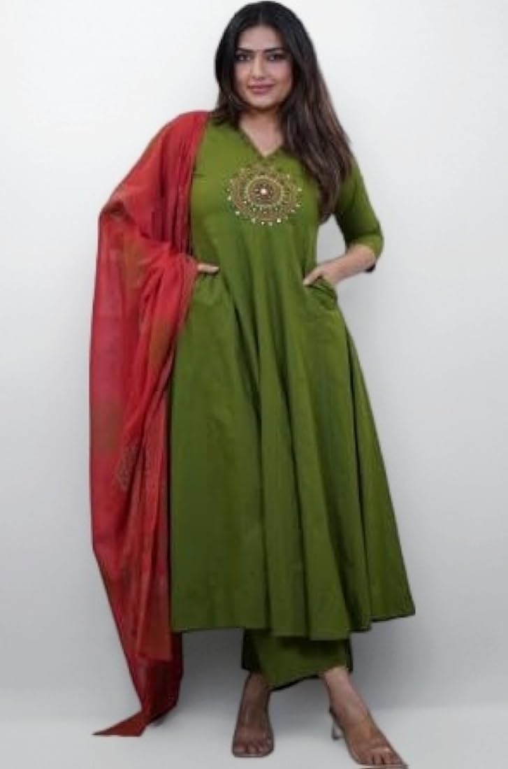 ANARKALI KURTA PANT WITH DUPPATA SET