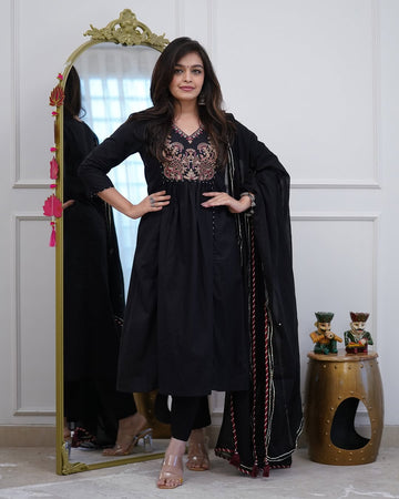 💃🏼Beautiful thread embroidery work yog and less work pattern and dupatta less work