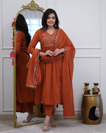 💃🏼Beautiful thread embroidery work yog and less work pattern and dupatta less work